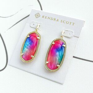 ✨Kendra Scott✨ Elle Gold Earrings Watercolor
